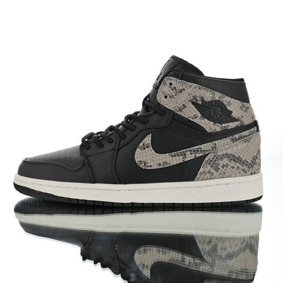 black snakeskin jordans